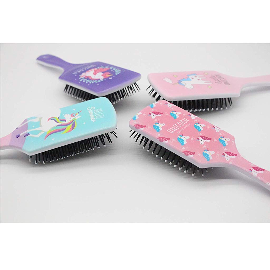MAYCREATE Hair Brush, Pink Unicorn Hair Brush with Ball-tipped Nylon Bristle & Air Cushion Anti Static No Frizz Comb for Women Girls Thick Wet Damaged Curly Long Hair Volume Massage, Detangler Brush MAYCREATE Hair Brush, Pink Unicorn Hair Brush with Ball-tipped Nylon Bristle & Air Cushion Anti Static No Frizz Comb for Women Girls Thick Wet Damaged Curly Long Hair Volume Massage, Detangler Brush